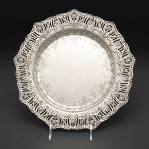 An American Silver Charger Graff,