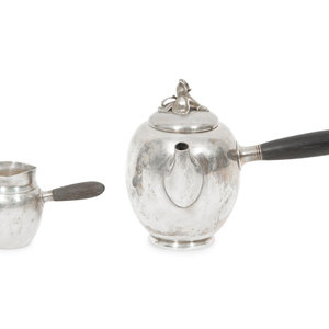 An American Silver Chocolate Pot