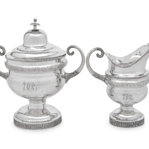 An American Silver Covered Sugar
