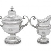 An American Silver Covered Sug