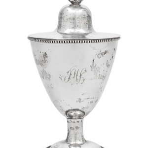An American Silver Covered Sugar