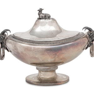 An American Silver Covered Tureen