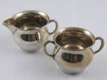 An American silver cream jug and