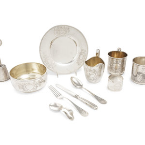 An American Silver Eight-Piece