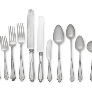 An American Silver Flatware Service