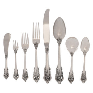 An American Silver Flatware Service