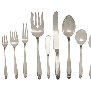 An American Silver Flatware Service