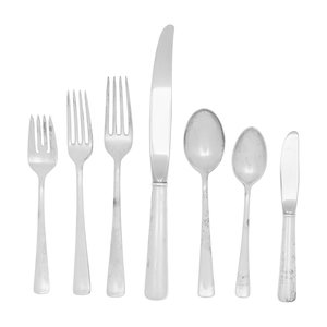 An American Silver Flatware Service
