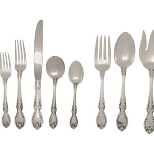 An American Silver Flatware Service