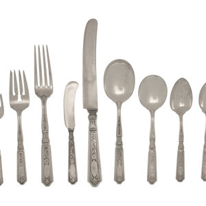 An American Silver Flatware Service