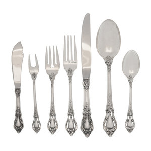 An American Silver Flatware Service