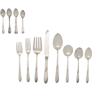 An American Silver Flatware Service