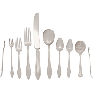 An American Silver Flatware Service
