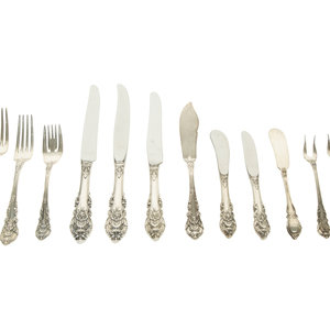 An American Silver Flatware Service