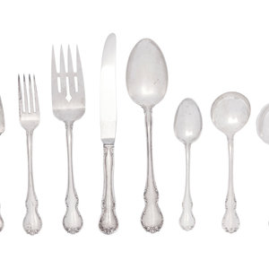 An American Silver Flatware Service