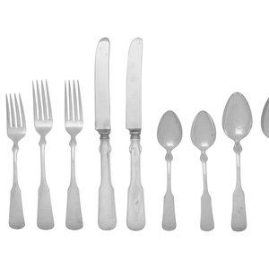 An American Silver Flatware Service