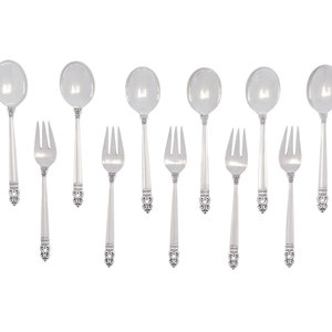 An American Silver Flatware Service