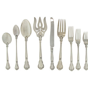 An American Silver Flatware Service