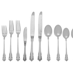 An American Silver Flatware Service