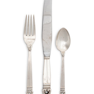 An American Silver Flatware Service