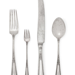 An American Silver Flatware Service