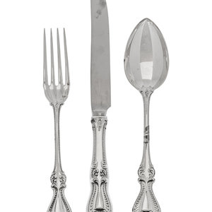 An American Silver Flatware Service