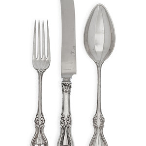 An American Silver Flatware Service