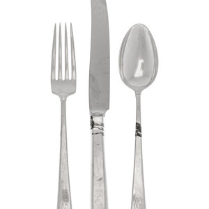 An American Silver Flatware Service