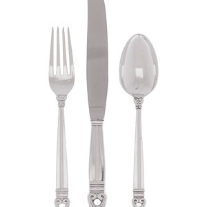 An American Silver Flatware Service