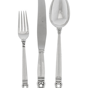 An American Silver Flatware Service