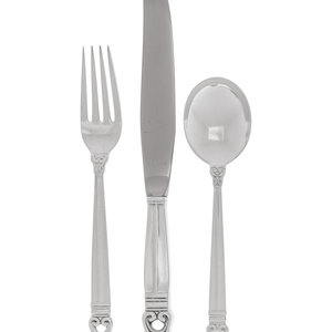 An American Silver Flatware Service