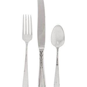 An American Silver Flatware Service