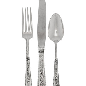 An American Silver Flatware Service