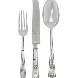 An American Silver Flatware Service