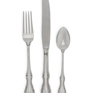 An American Silver Flatware Service