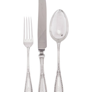 An American Silver Flatware Service