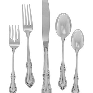 An American Silver Flatware Service