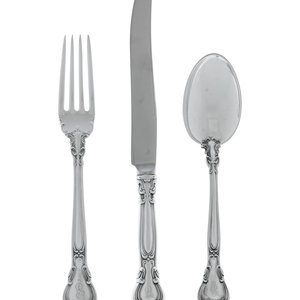 An American Silver Flatware Service