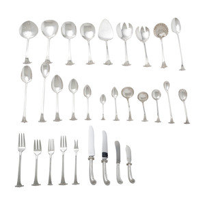 An American Silver Flatware Service