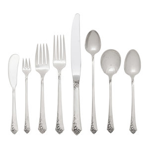 An American Silver Flatware Service