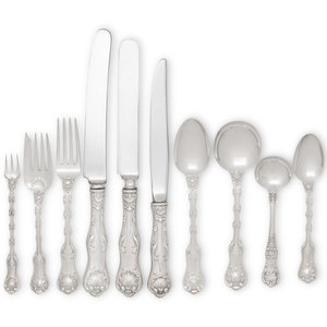 An American Silver Flatware Service