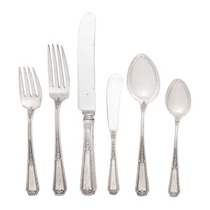 An American Silver Flatware Service