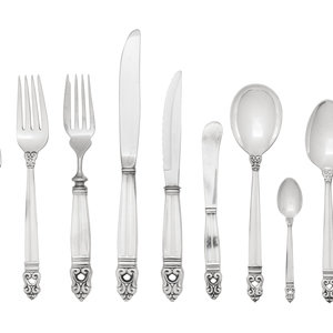 An American Silver Flatware Service
