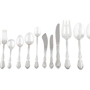 An American Silver Flatware Service