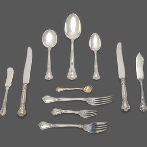 An American Silver Flatware Service