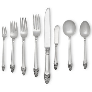 An American Silver Flatware Service