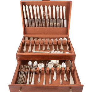 An American Silver Flatware Service