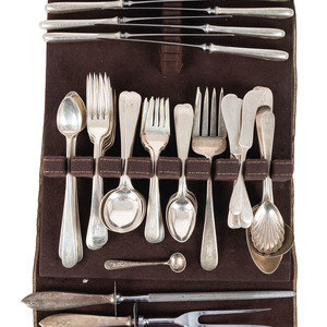 An American Silver Flatware Service