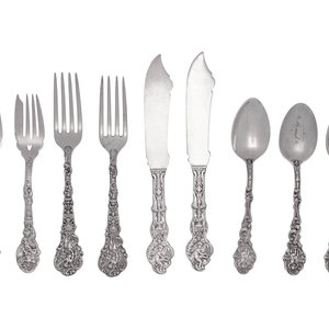 An American Silver Flatware Service