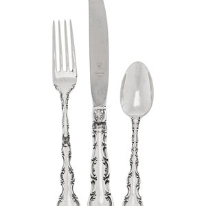 An American Silver Flatware Service